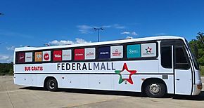 La estación de Federal Mall ofrece servicio de buses gratuitos