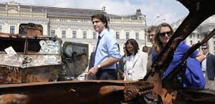 El primer ministro canadiense Justin Trudeau visita Kiev por sorpresa